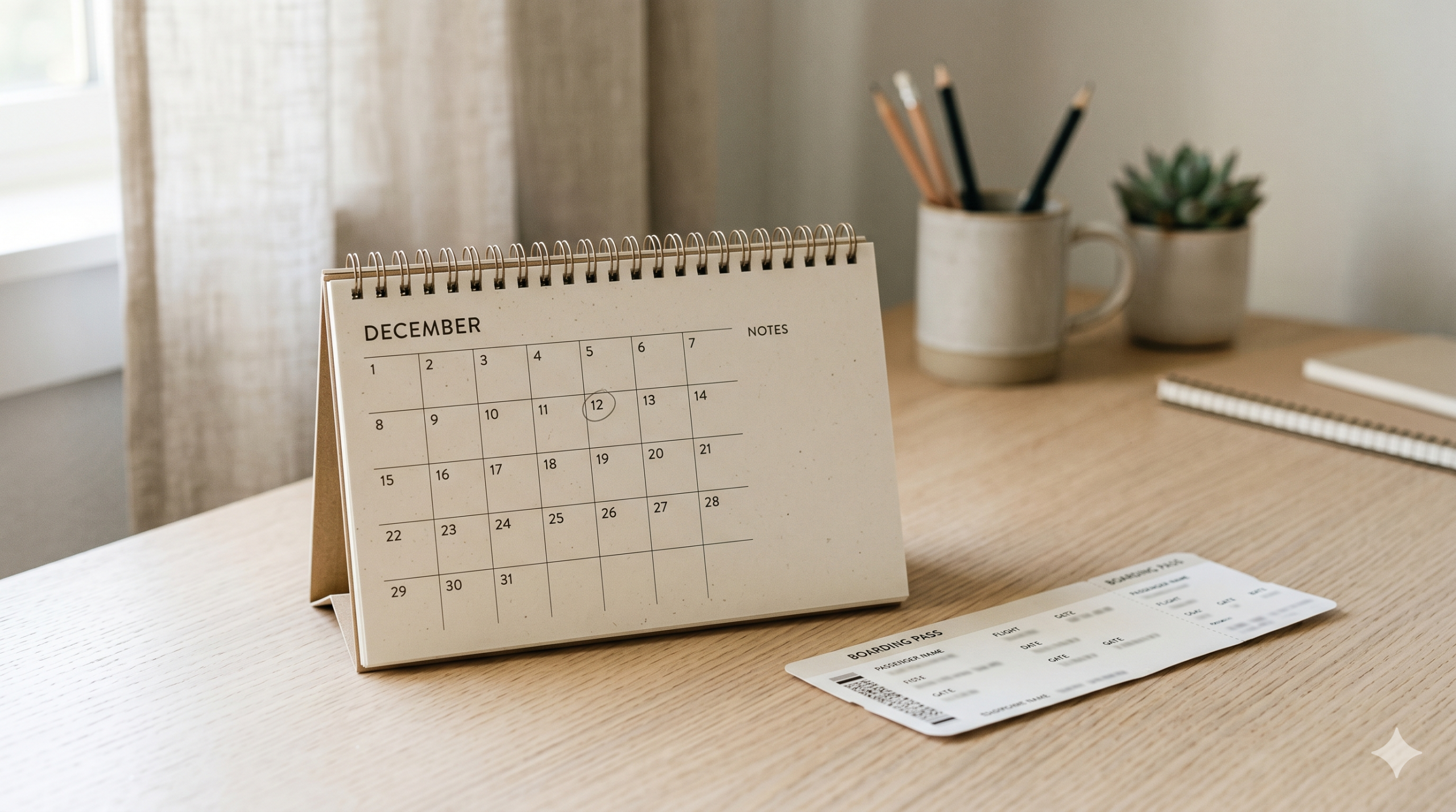 Calendrier de réservation de vol avec fenêtre optimale mise en évidence