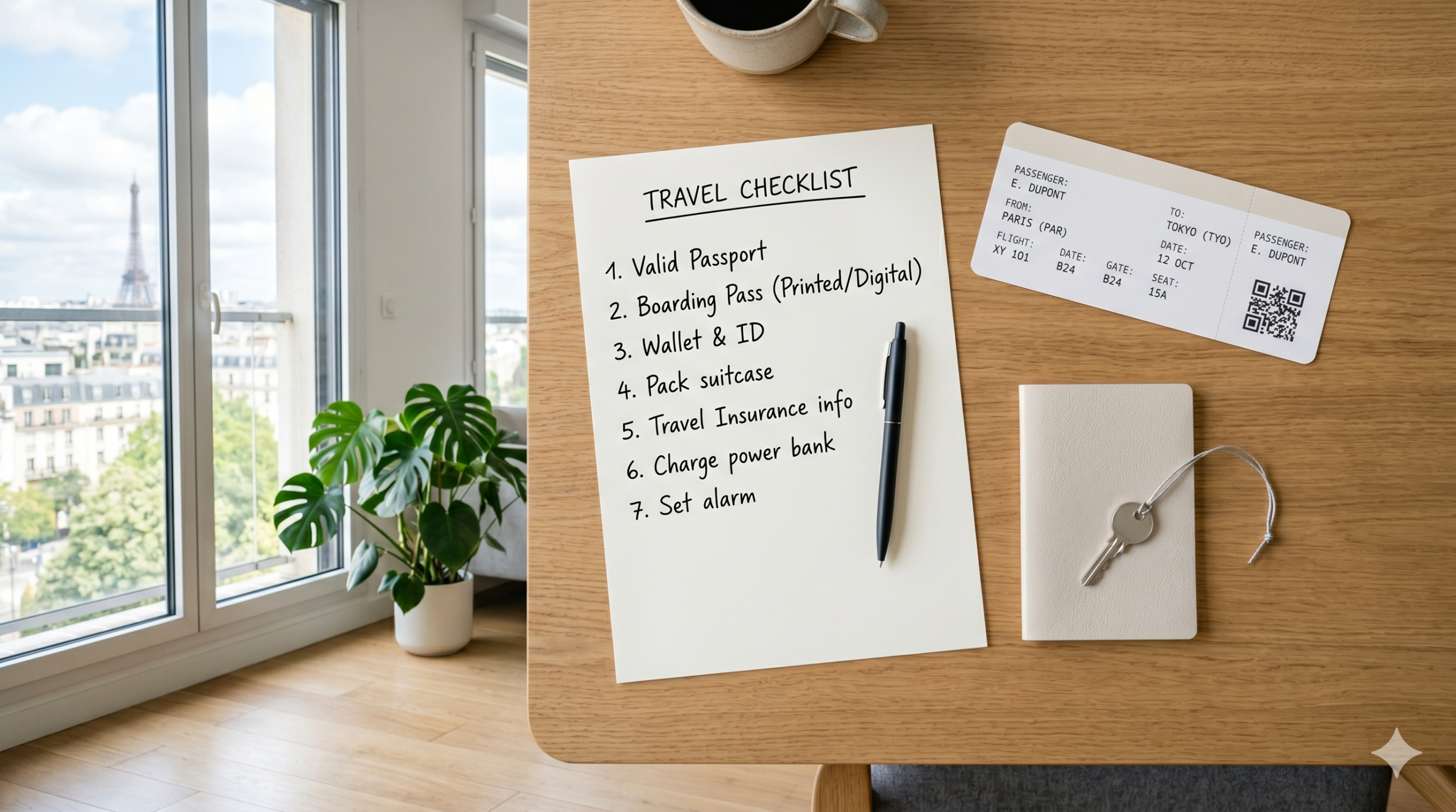 Checklist visuelle des bons réflexes pour réserver un vol moins cher