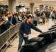 Valises identiques sur tapis bagages