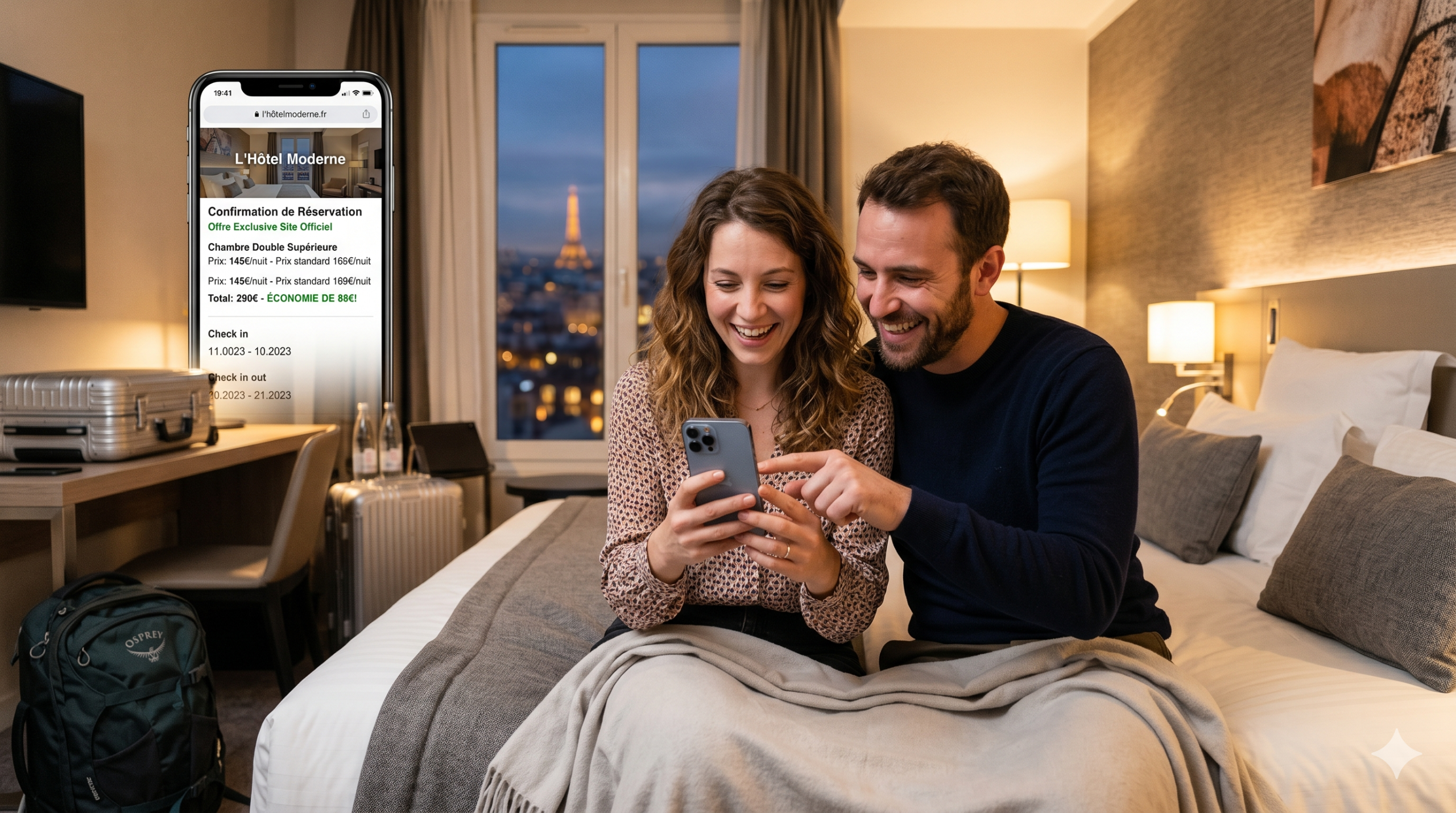 réservation hôtel moins chère directement sur le site officiel