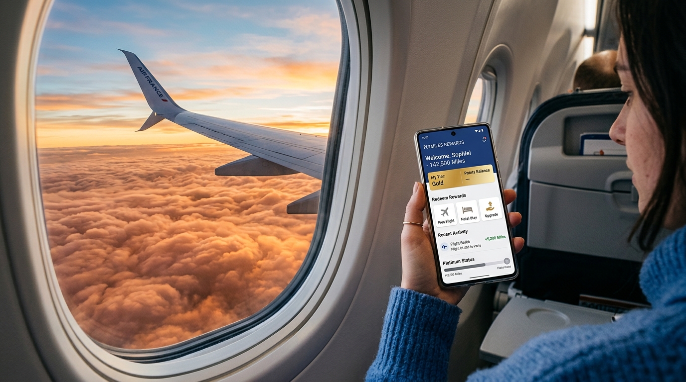 Transfert de points vers programme Flying Blue Air France KLM pour vol gratuit