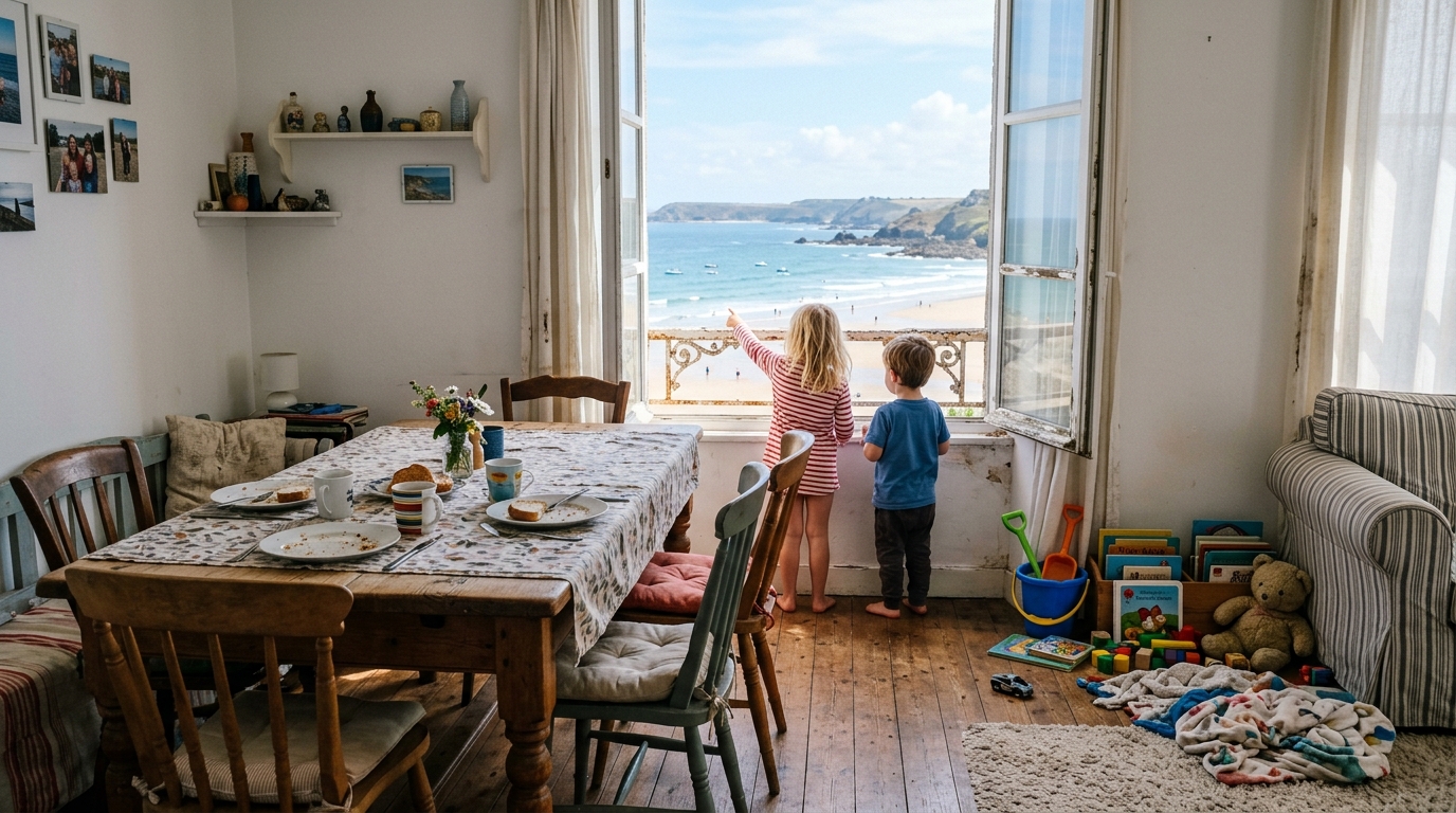 Appartement de vacances familial avec vue mer et enfants