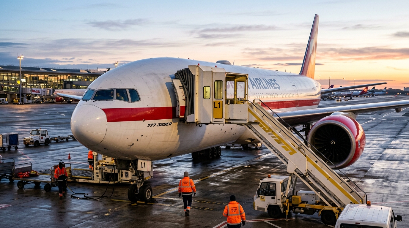 Boeing 777 Turkish Airlines sur le tarmac d'Istanbul