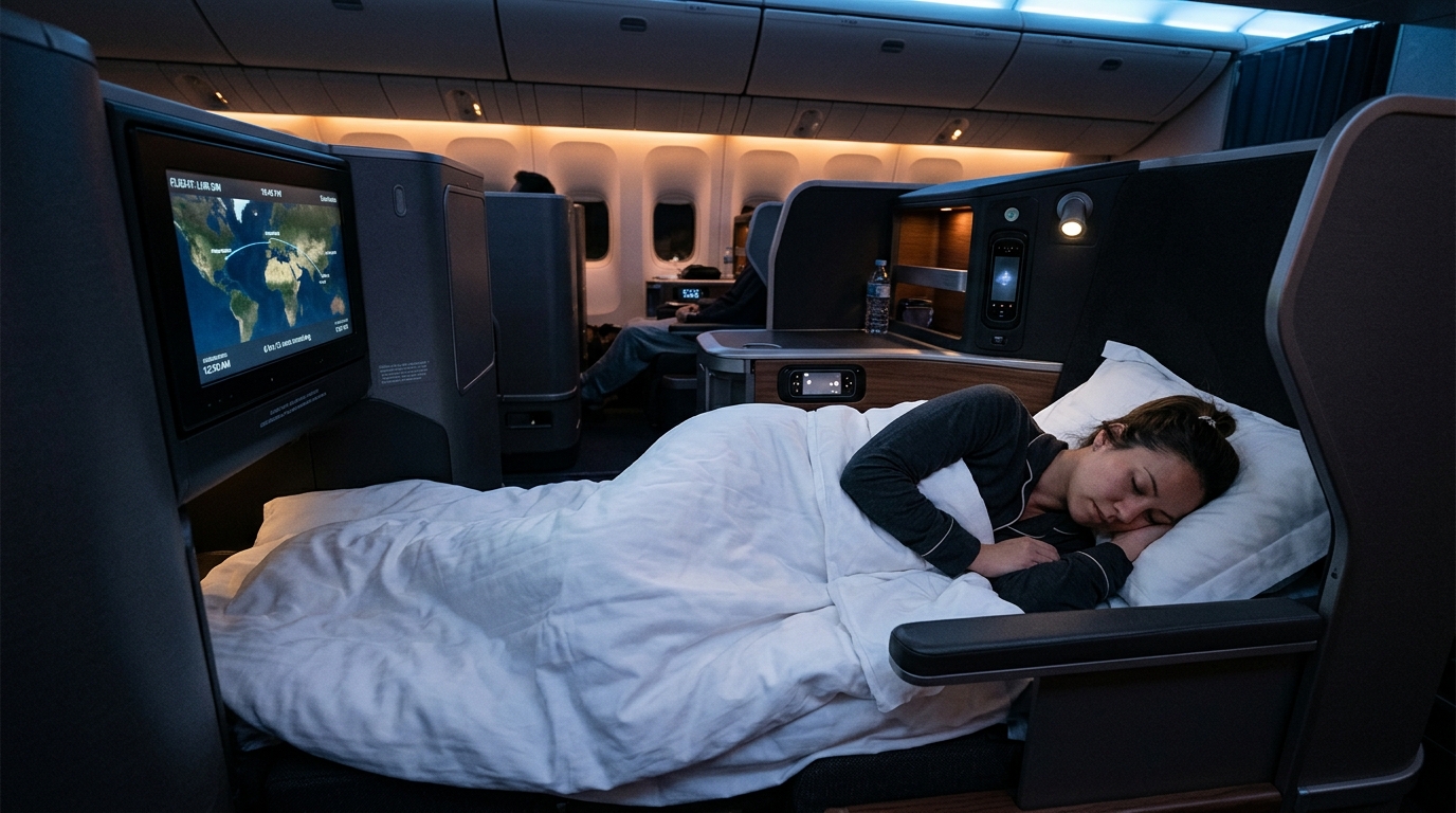 Cabine classe affaires Ethiopian Airlines siège inclinable longue distance