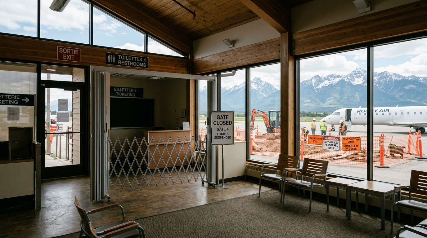 Aéroport d'Aspen fermé travaux piste 2027