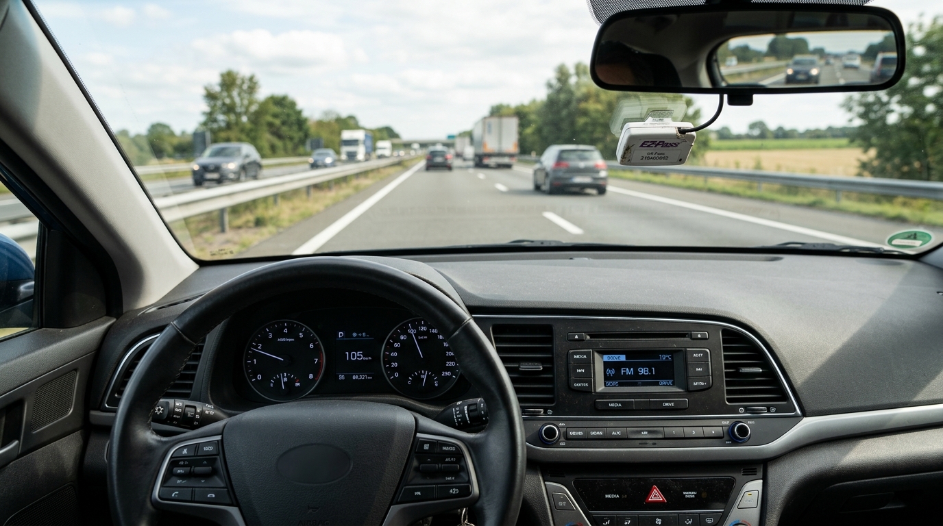 Transpondeur de télépéage dans une voiture de location