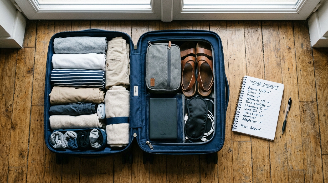 Checklist pour bien préparer sa valise cabine avant un vol