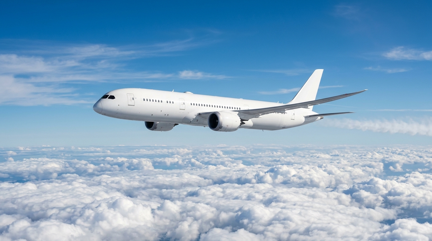 Boeing 787-9 Dreamliner de Riyadh Air en vol au-dessus des nuages