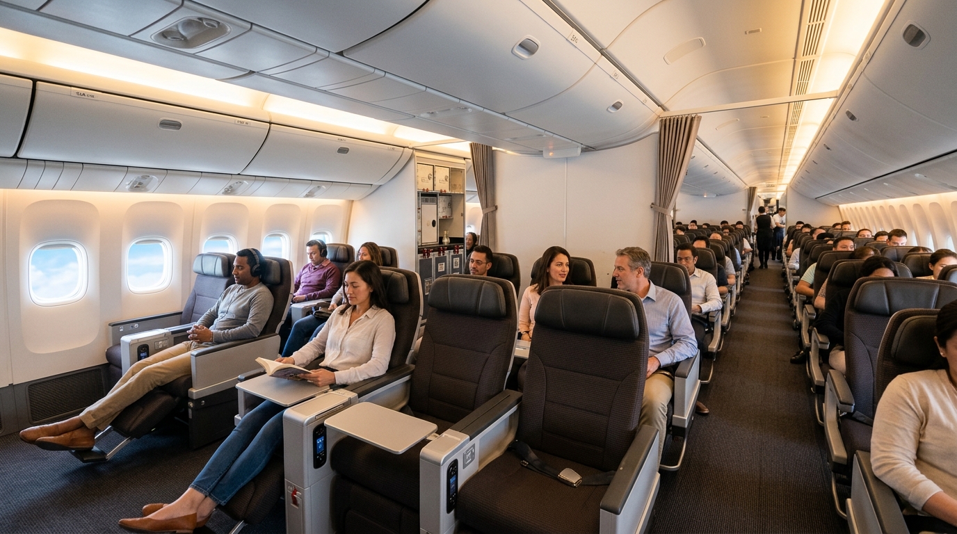 Cabine Airbus A330 SAS Scandinavian Airlines configuration passagers