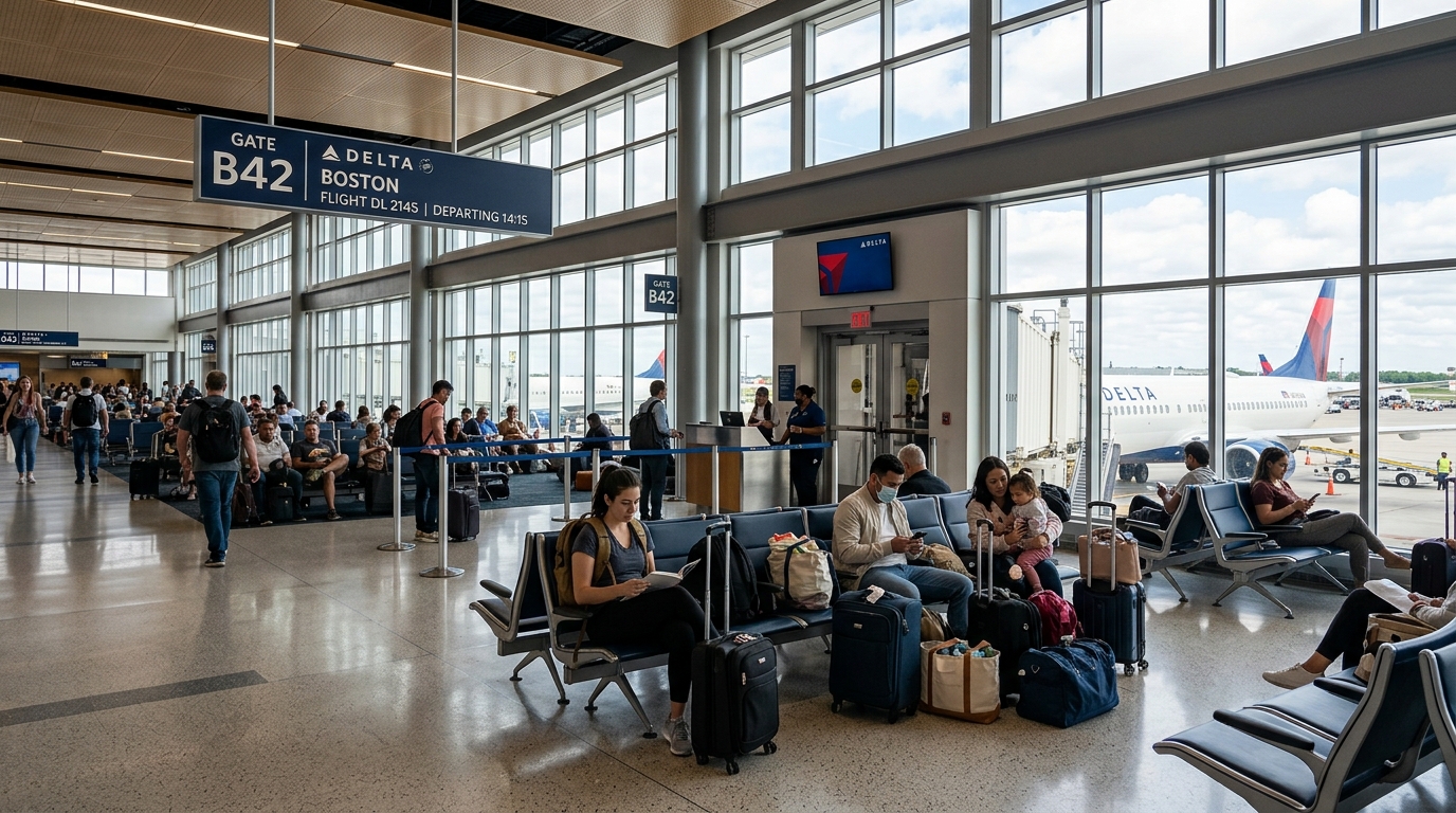 Terminal Delta à l'aéroport LaGuardia de New York